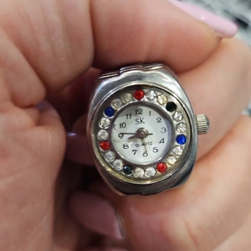 Ring Watch quartz like new, white