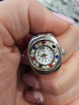 Ring Watch quartz like new, white
