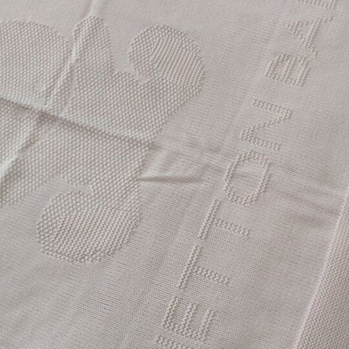 Baby Benetton blanket new, neutral color, piqué knit