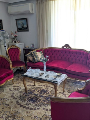 Σαλόνι Λουί Κενζ φασόλι μεταχειρισμένο, χειροποίητο δεκαετίας '60