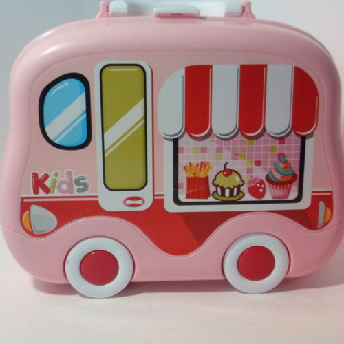 Kids kitchen suitcase with wheels used