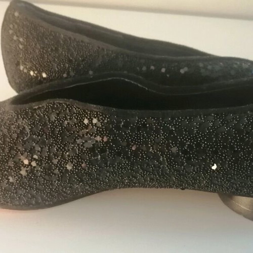 Louis Nicol women's black low heel shoes used, size 37