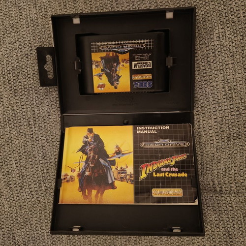 Indiana Jones and the Last Crusade Sega SG-1000 game used, with manual
