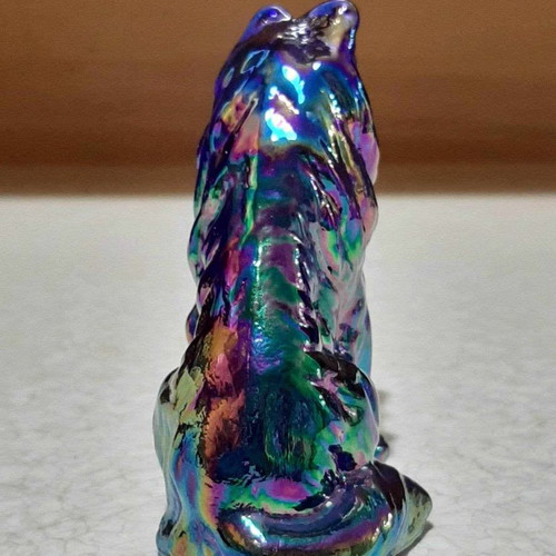 Mosser Art Glass Collie Dog Figurine Lassie new