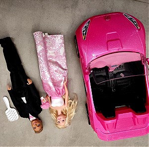 barbie αυτοκίνητο με γαμπρό και νύφη