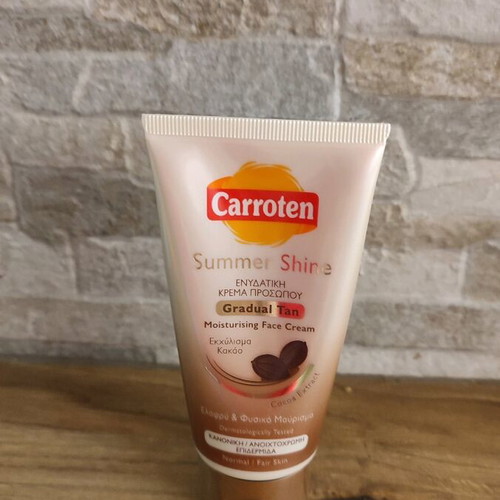 Carroten Moisturising Face Cream for Natural Tan 75 ml new