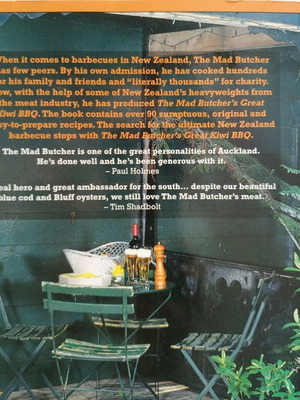 Mad Butcher's Great Kiwi BBQ βιβλίο μαγειρικής σαν καινούριο