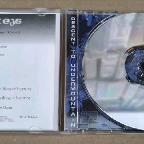 Advanced Dungeons And Dragons Descent To Undermountain PC CD-ROM like new