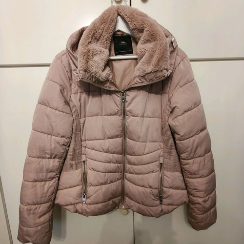 Zara women's puffer jacket like new, pink, size XL
