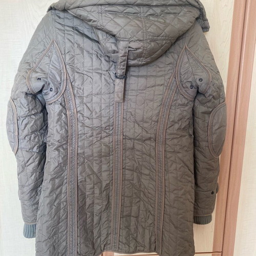 Replay jacket khaki open with hood like new