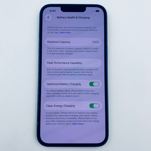 iPhone 13 128GB Blue like new with charger and cable