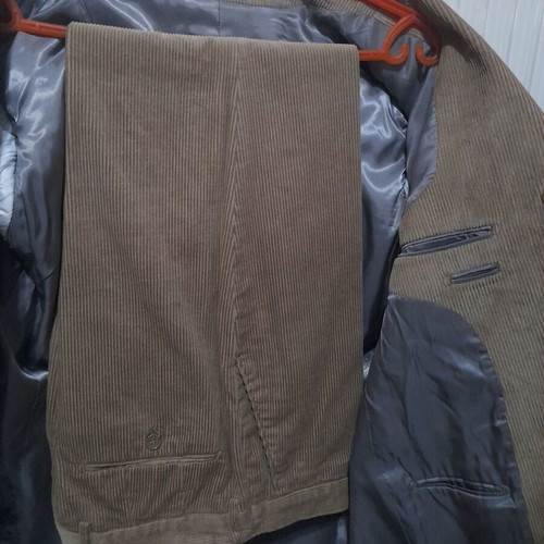 Emilio Corali men's corduroy suit like new, beige