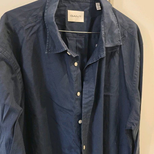 GANT Men's Pinpoint Oxford Shirt Used Blue 3XL Regular Fit