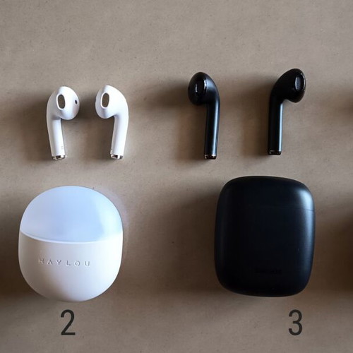 Bluetooth earbuds pack of 4 with defects, like new