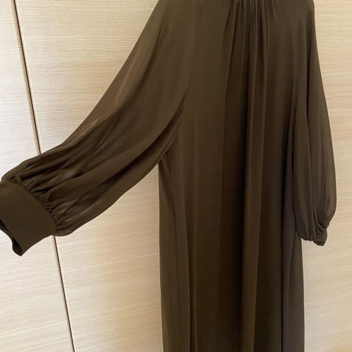 Erika Cavallini brown silk dress size 44 IT new