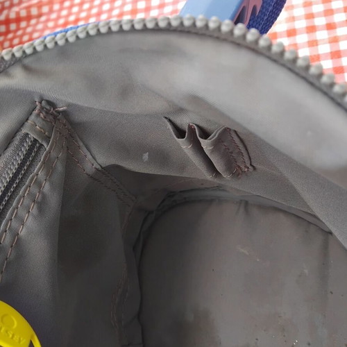 Delsey toiletry bag like new, blue and yellow