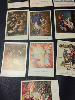 Christmas cards vintage pack of 10 from 1962 like new