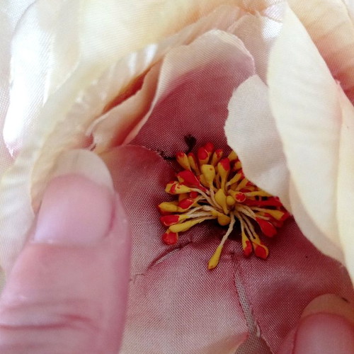 Accessorize fabric flowers for hair, set of 2 large pieces