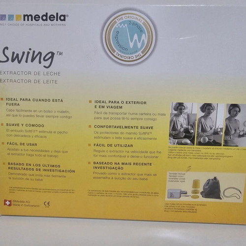 Medela Swing electric breast pump used, BPA-free, 2-phase technology