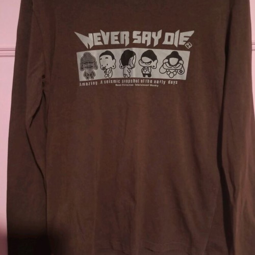 Never Say Die long-sleeve shirt Deveabon like new, brown, size L