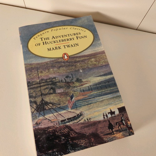 'The Adventures of Huckleberry Finn' by Mark Twain used, softcover, English