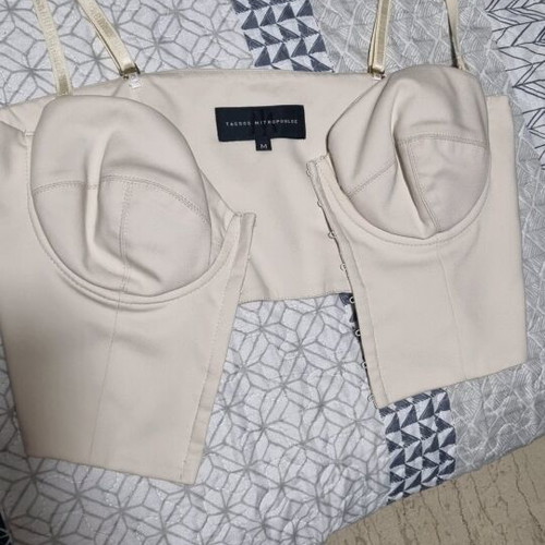Tassos Mitropoulos Top-Corset Medium Size Beige like new