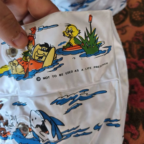 Flintstones vintage swim armbands used from the 80s