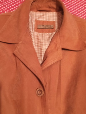 Cashmere jacket new, size large, brown