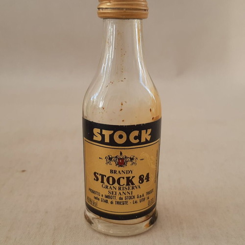 Miniature glass liquor bottles used, set of 3 pieces