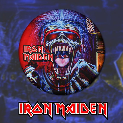 Iron Maiden pins set of 8, 3cm, high resolution, new