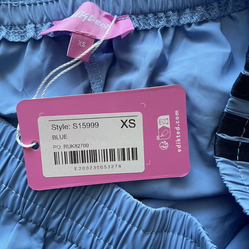 Edited nylon shorts XS new, blue