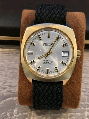 Montine of Switzerland automatic gold-plated watch used