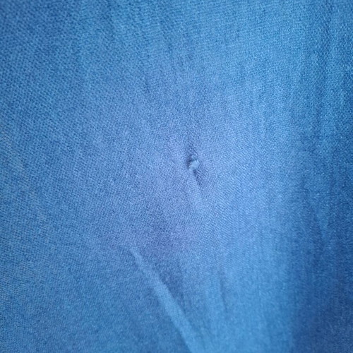 Blue scarf with fringes like new