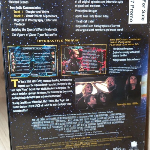 Lost in Space DVD like new, Region 1, English subtitles