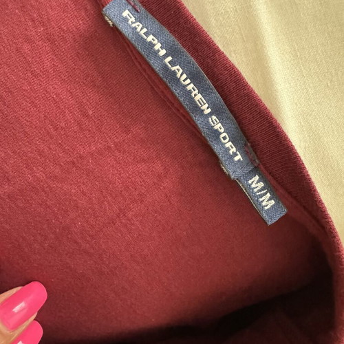 Polo Ralph Lauren T-Shirt maroon with Vintage Crest Logo, size M