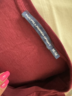 Polo Ralph Lauren T-Shirt maroon with Vintage Crest Logo, size M