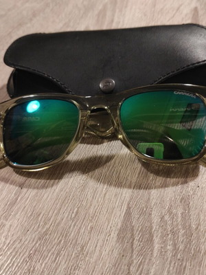 Carrera sunglasses used, green lenses with case