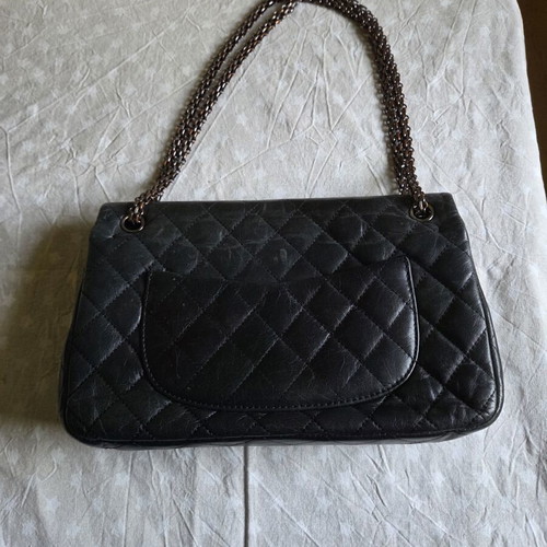 Chanel Reissue i flap μαύρη τσάντα ώμου μεταχειρισμένη