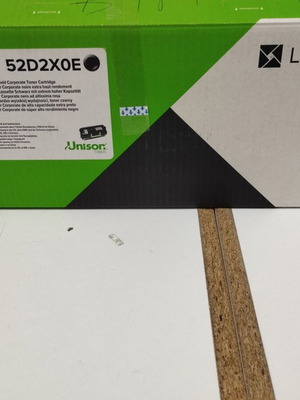 Toner Lexmark 52D2X0E μεταχειρισμένο, Extra High Yield, μαύρο, αχρησιμοποίητο