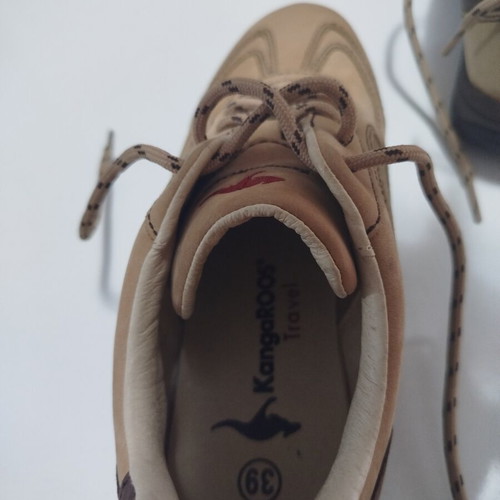 Canguro Travel leather sneakers new beige size 39