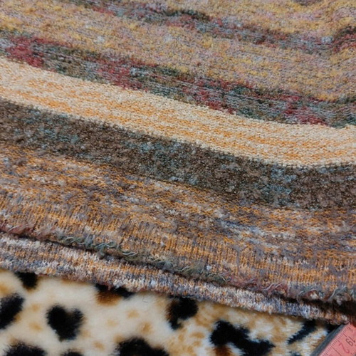 90s style multicolor sweater Greek tailoring