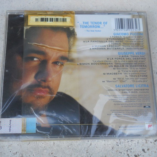 Salvatore Licitra The Debut CD classical album new