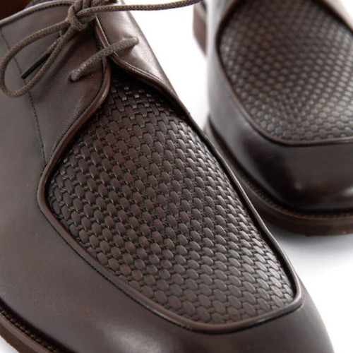 Philippe Lang men's leather moccasins brown size 41 new