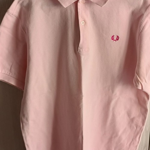 Fred Perry Polo Shirt used, pink, size M