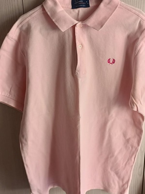 Fred Perry Polo Shirt used, pink, size M