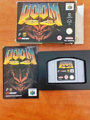 Nintendo 64 Doom 64 like new PAL edition with manual