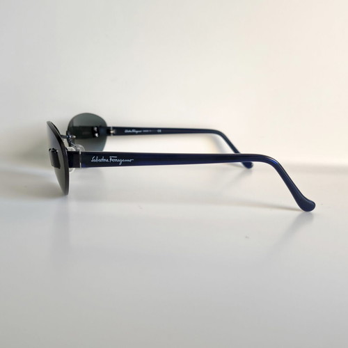 Salvatore Ferragamo Vintage Sunglasses like new, black and blue