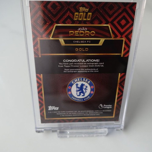 Topps Premier League Gold 2025-26 Joao Pedro Autograph Card Chelsea FC