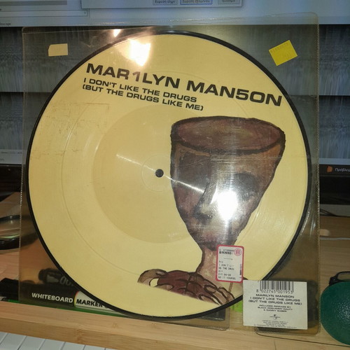 Marilyn Manson I Don't Like The Drugs Picture Disc Vinyl 10" like new