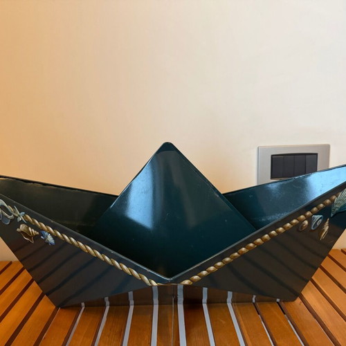 Decorative metal boat handmade used